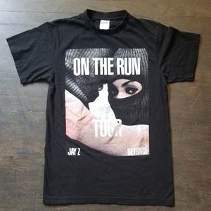 Pre-Owned Jay Z Beyonce 2014 Black Tour Shirt Sm